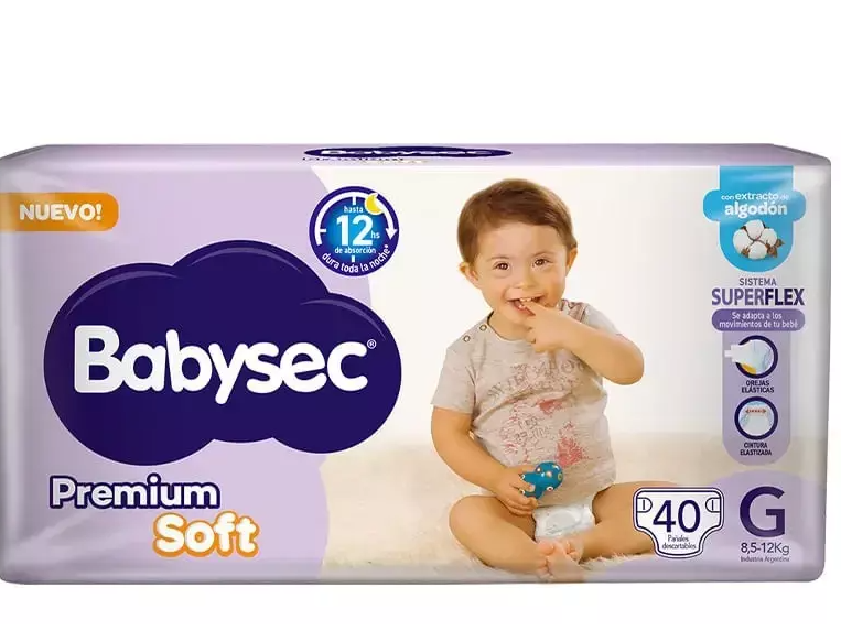 Babysec Premium G x 40 pañales