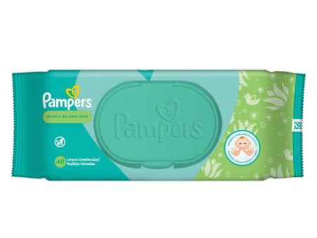 Toallitas húmedas Pampers aroma de aloe vera x 48 u