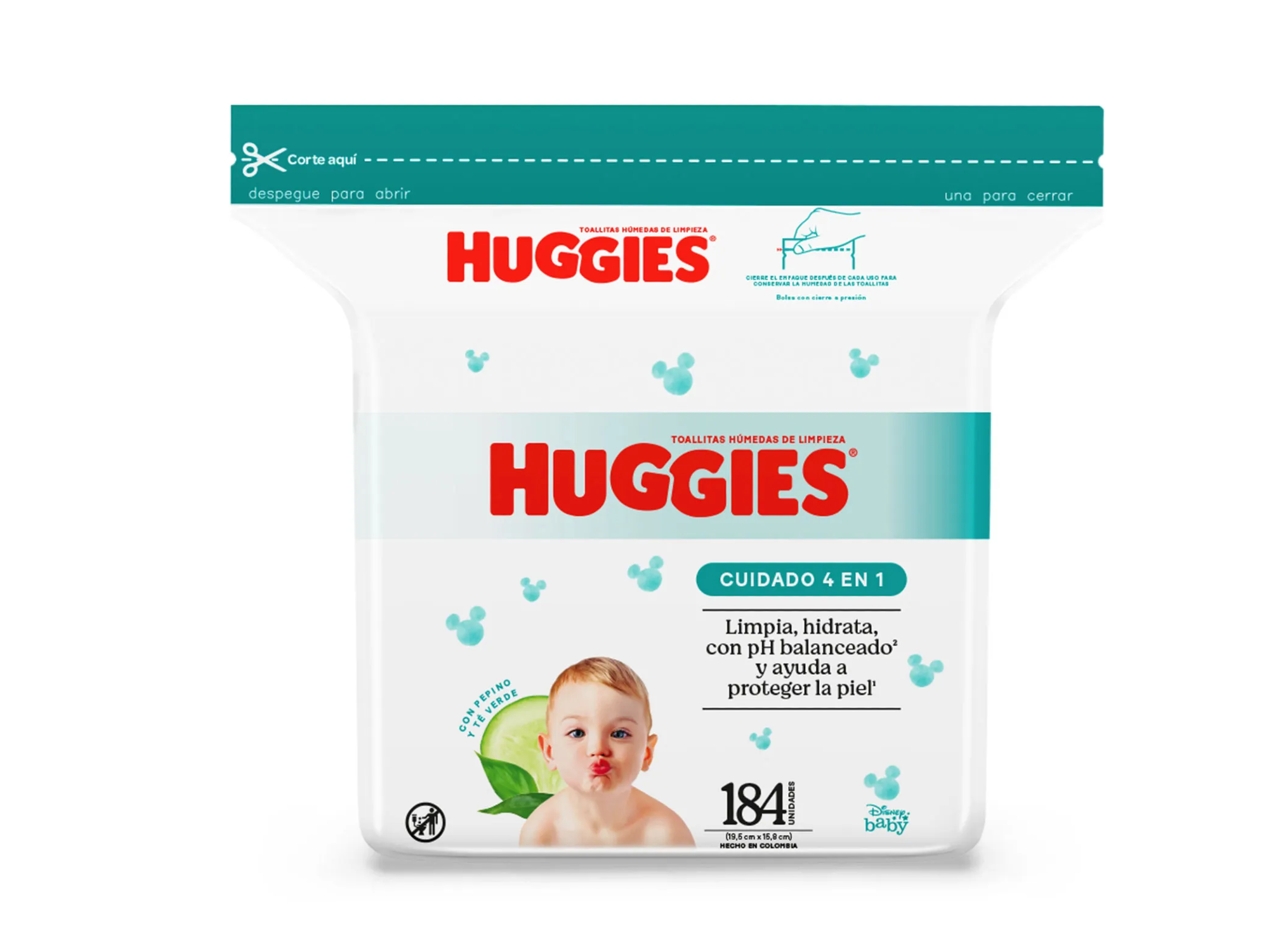 Toallitas húmedas Huggies cuidado 4 en 1 × 184 U