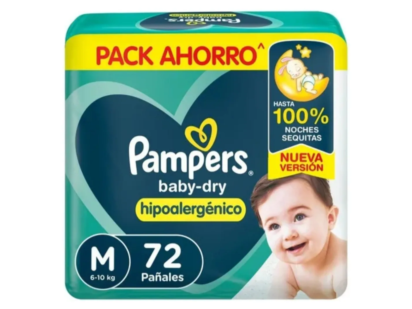 Pampers Baby Dry M x 72 pañales