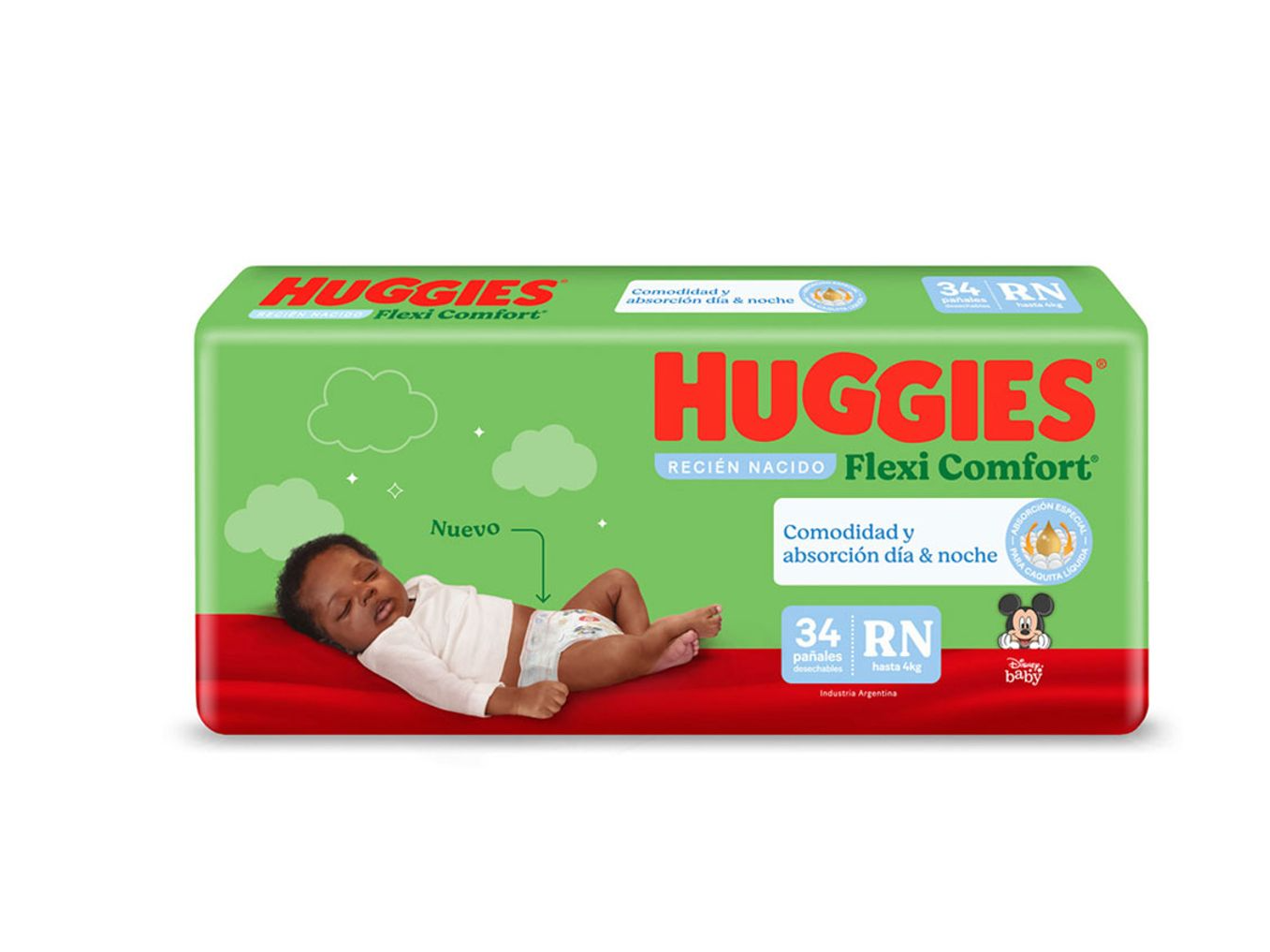 Huggies Flexi Comfort RN x 34 pañales
