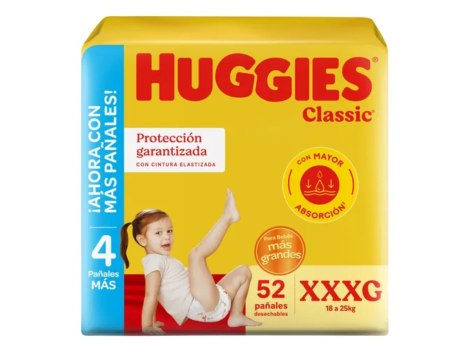 Huggies Classic XXXG x 52 pañales