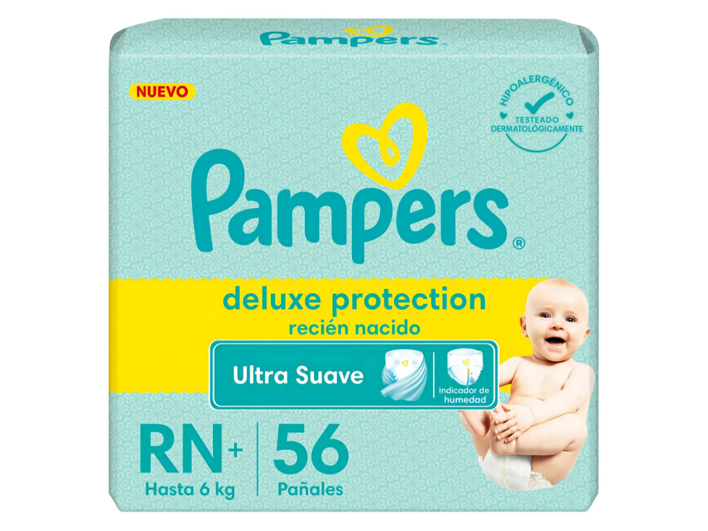 Pampers Deluxe RN+ x 56 pañales