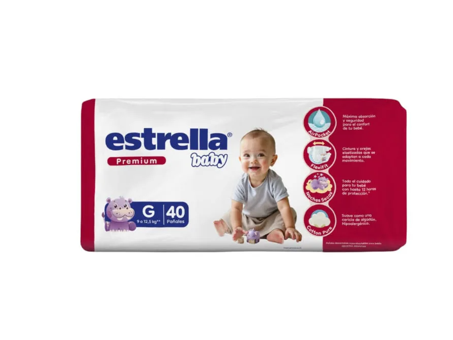 Estrella Premium G x 40 pañales