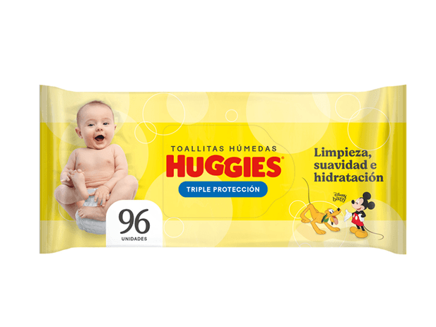 Toallitas húmedas triple protección x 96 U