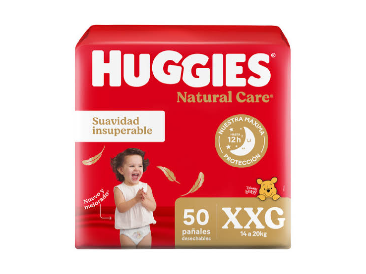 Huggies Natural Care XXG x 50 pañales