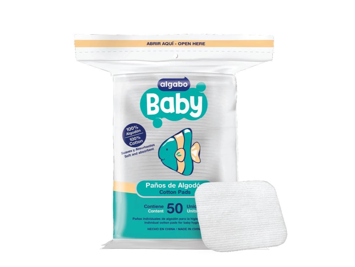 Paños de algodón Algabo Baby x 50 U