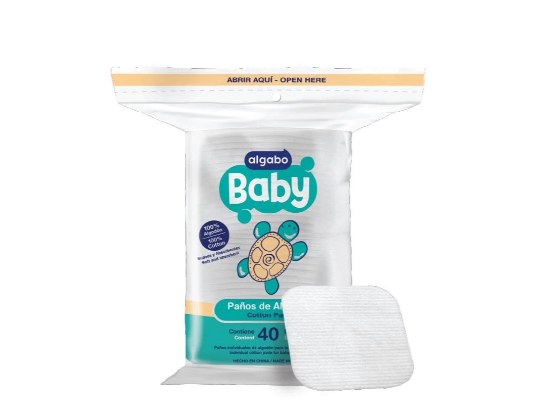 Paños de algodón Algabo Baby x 40 U