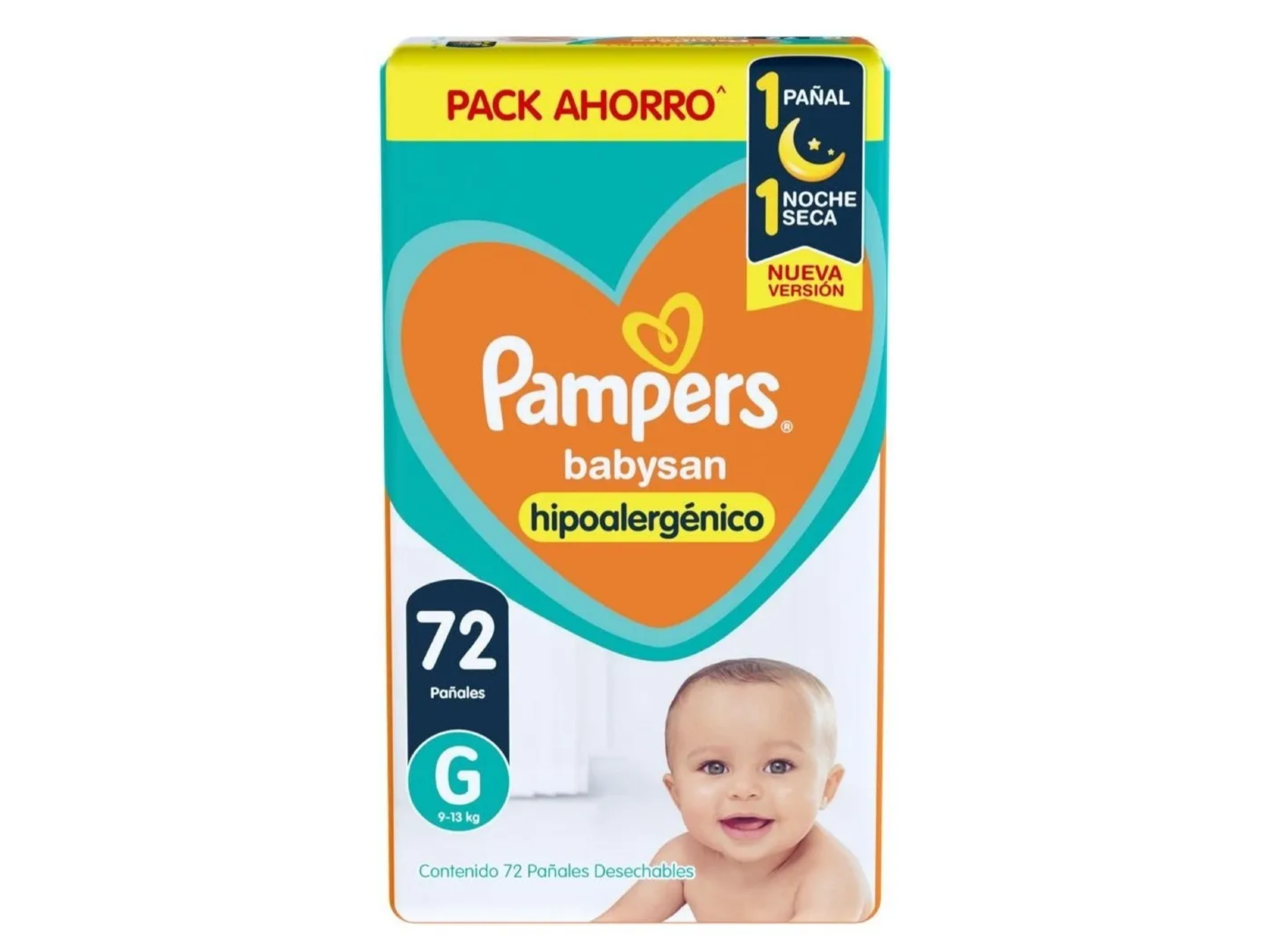 Pampers Babysan G x 72 pañales