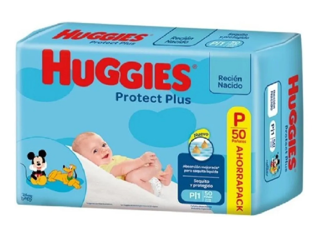 Huggies Protect Plus P x 50 pañales