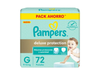 Pampers Deluxe G x 72 pañales