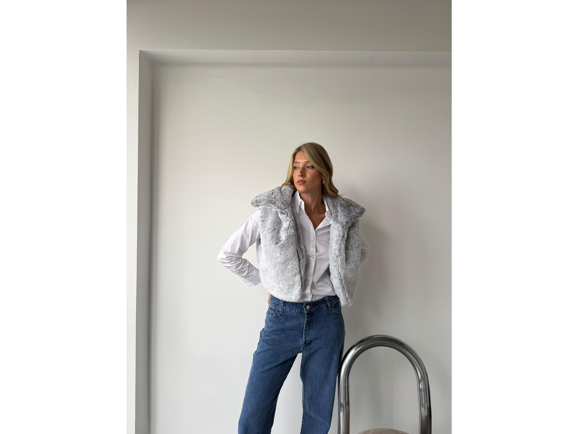 Chaleco de piel NEPAL