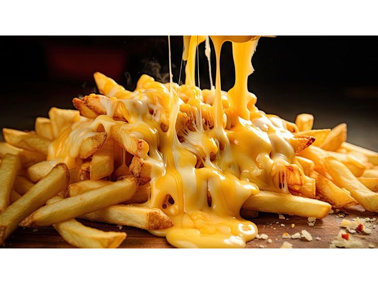 Papas con cheddar