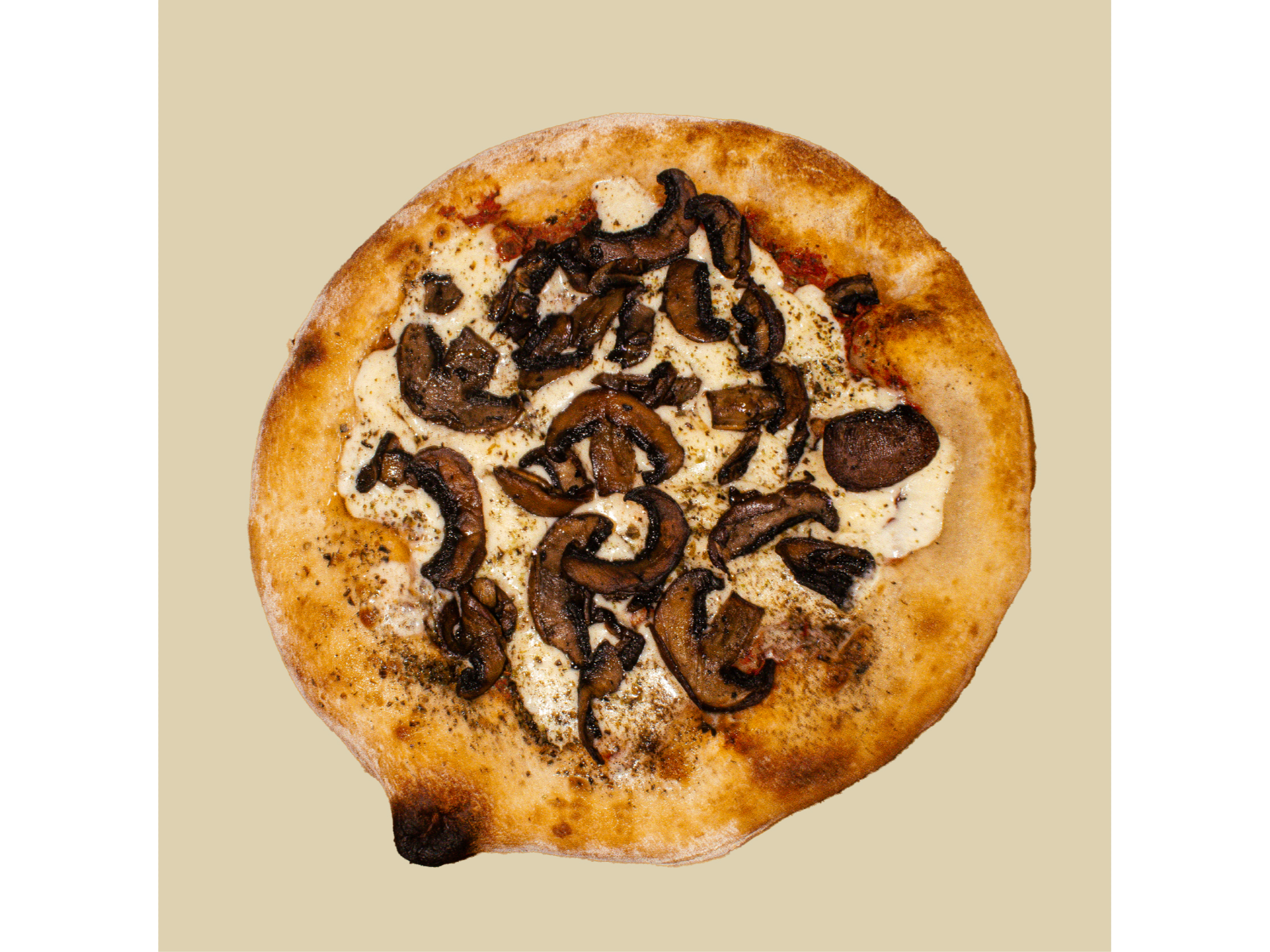 Pizza Masa madre champiñones