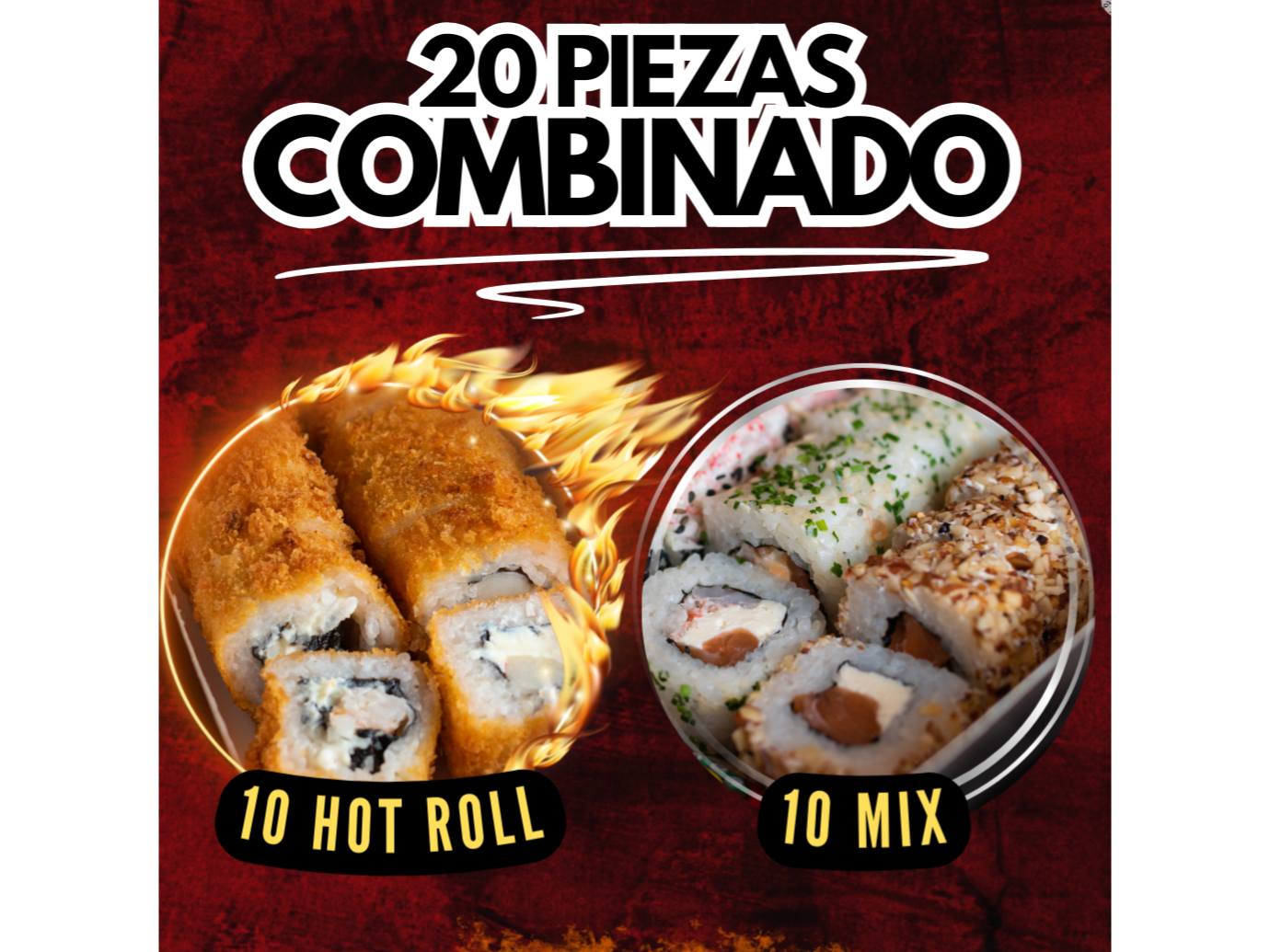 Combinado: 10 Hot + 10 Mix