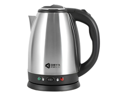 Pava Eléctrica Oryx 2lts Acero Inoxidable Corte Mate/cafe Plateado