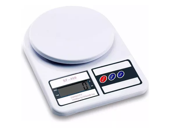 Balanza Digital 10kg Multiuso Presición Portatil Tara Hogar Capacidad máxima 10 kg Color Blanco de Gonmo