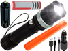 Linterna Tactica Led Cree Zoom Recargable O Pilas 1200 Lumen Color de la linterna Negro Color de la luz Blanco