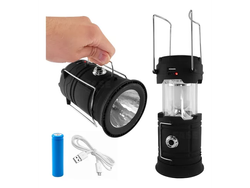 Farol Linterna Led Recargable Solar Usb Luz Día Fría