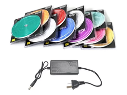 Kit Tira Luces Led Neon Manguera Flexible Exterior + Fuente