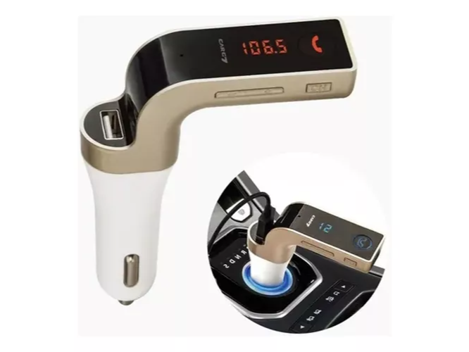 Receptor Bluetooth Cargador Usb Auto Fm Manos Libres