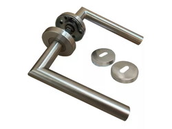 Picaporte Manija Puerta Doble Balancin Acero inoxidable BRZ 1050 Cromado Piezas Derecha e Izquierda