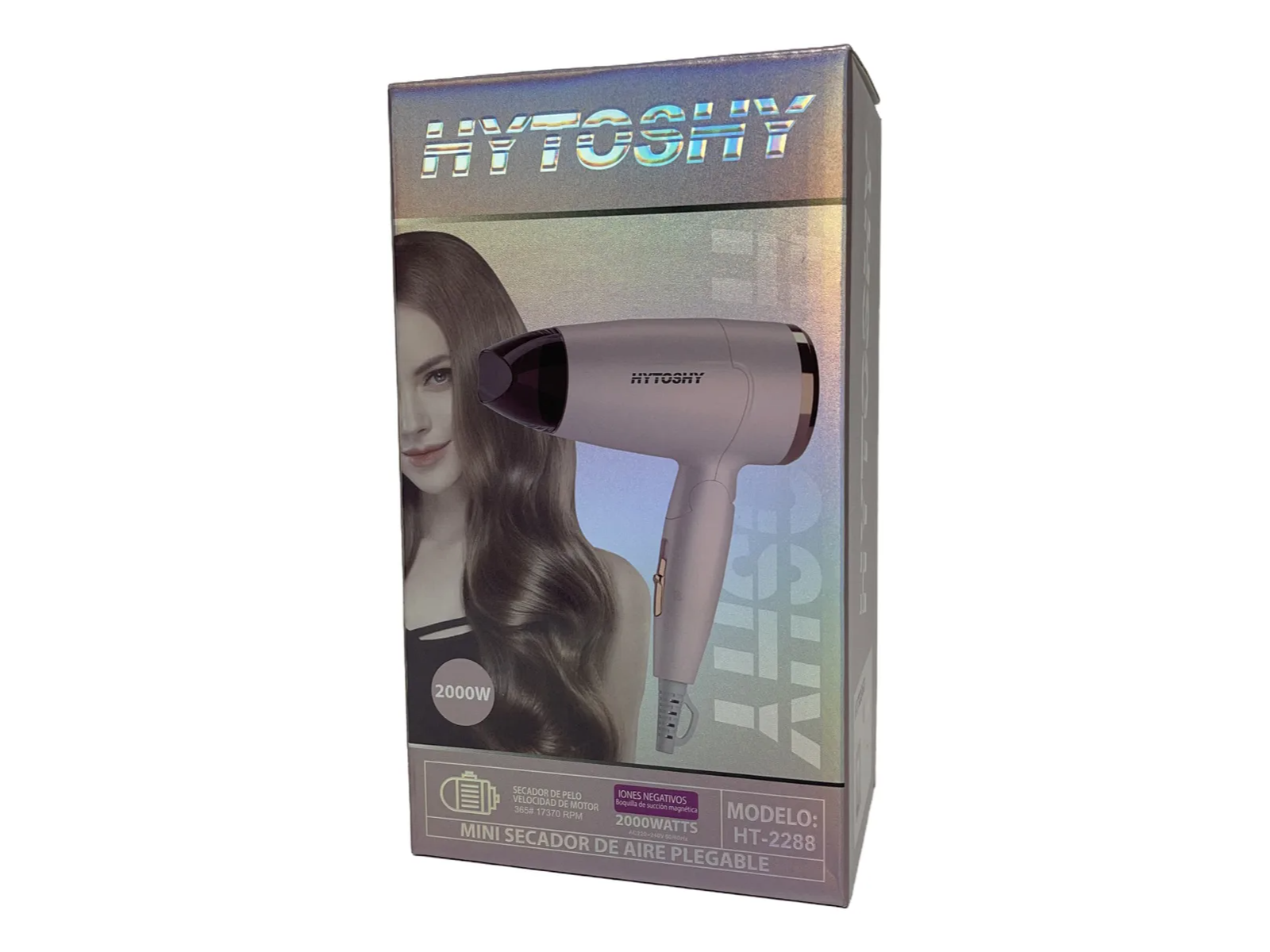 Mini Secador De Pelo Plegable 2000w Rosa