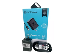 Cargador Turbo Power De 27w Motorola +cable Usb_c