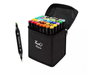 Marcadores Doble Punta X 40u Fibrones Plumones Con Estuche