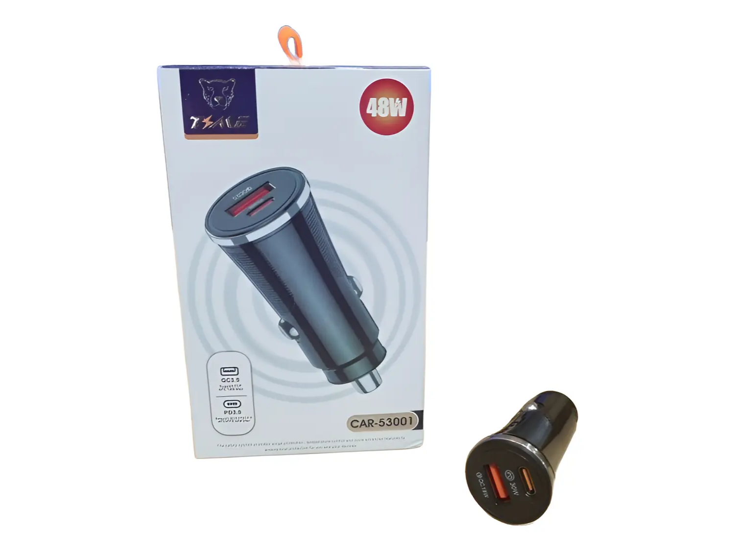 Cargador De Auto Para Celular 48w Qc Usb-c Pd Usb-a