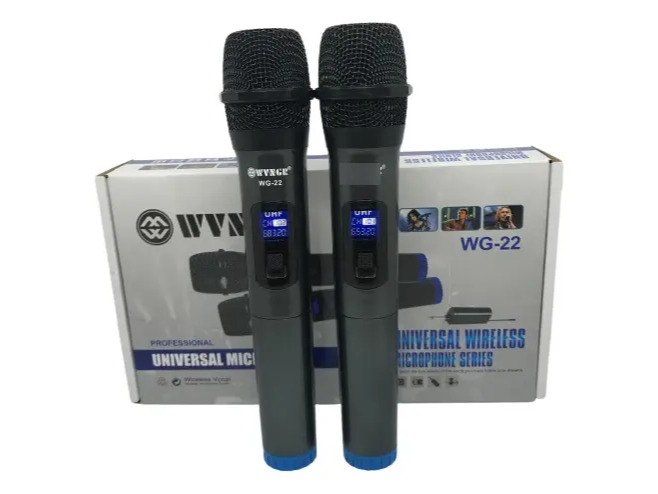 Micrófono Wvngr Wg-22 Inalámbrico Doble Profesional Karaoke