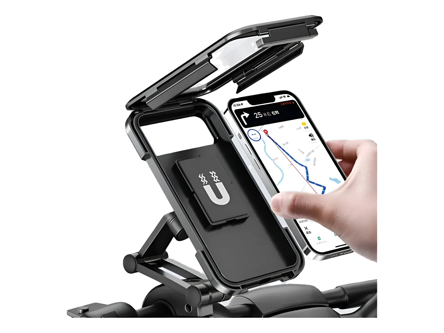 Soporte Porta Celular Funda Impermeable Moto Bici Monopatín