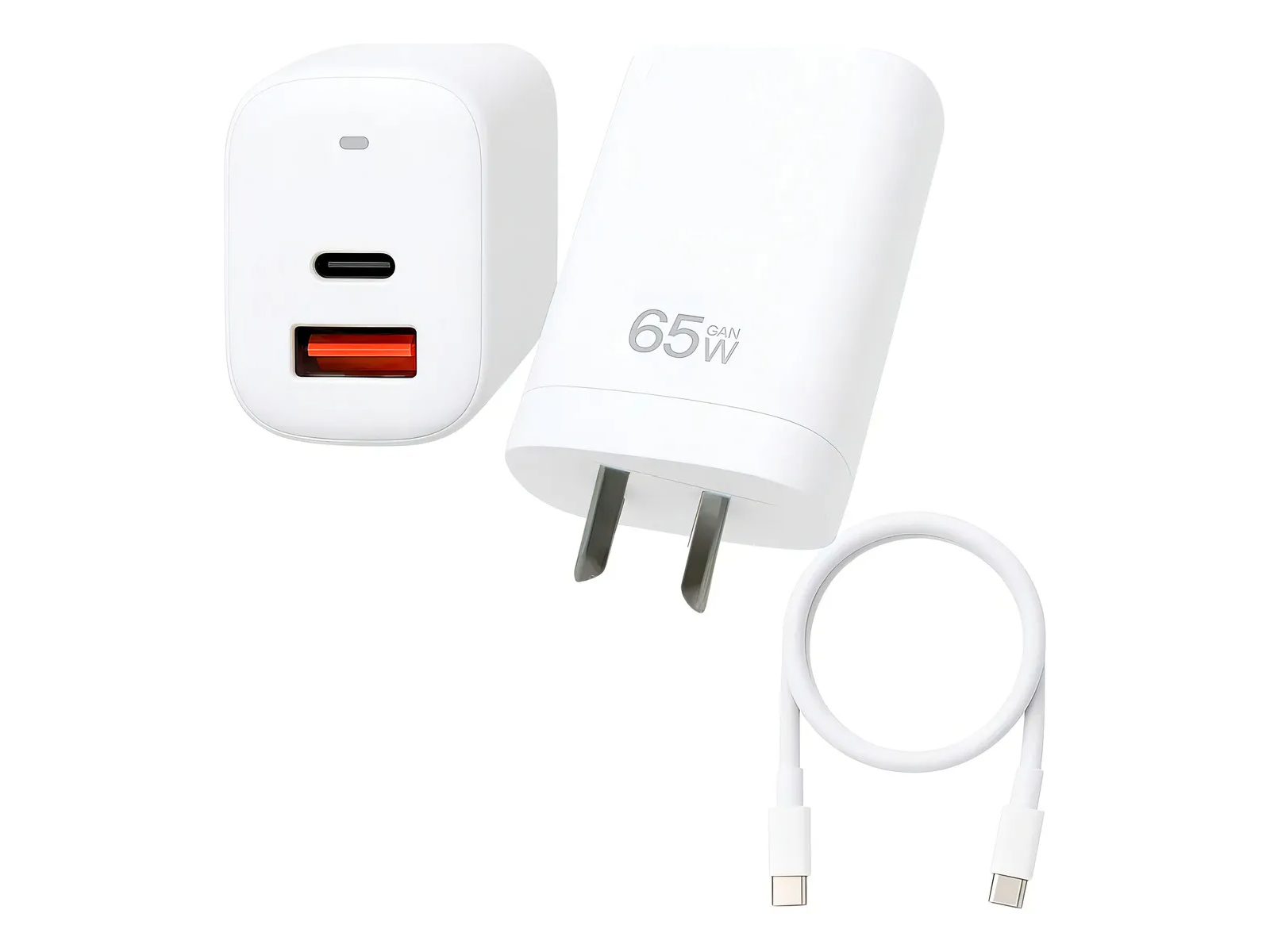 Cargador Portatil Carga Rapida 65w Doble Puerto