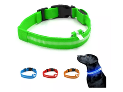 Collar Regulable Luminoso Luz Led Para Perros