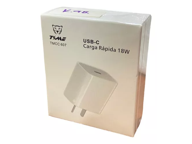 Cargador Adaptador 220v A Usb-c 18w Fast