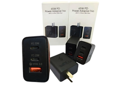 Cargador 65w Trio Carga Super Rapida