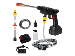 Pack Hidrolavadora Bateria Inalambrica Sin Canilla H10 Color Negro