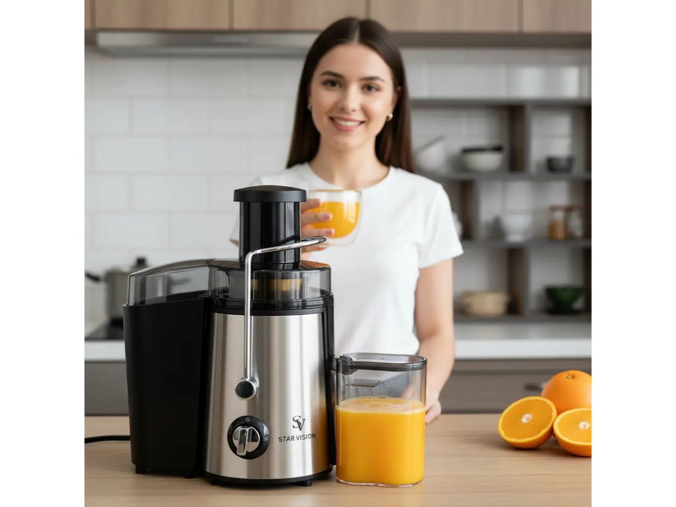 Juguera Extractor Jugo Frutas 600w Acero Star Vision