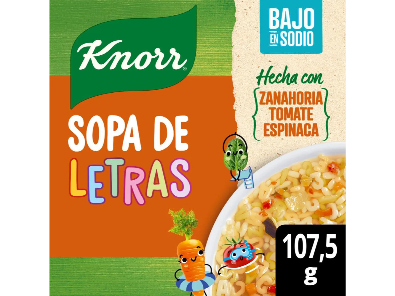 Sopa Knorr Letras 105gr