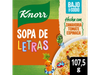 Sopa Knorr Letras 105gr