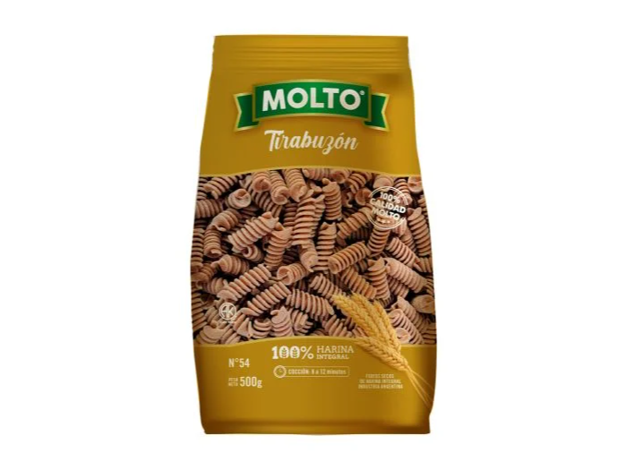 Fideos Molto Tirabuzon INTEGRAL 500gr