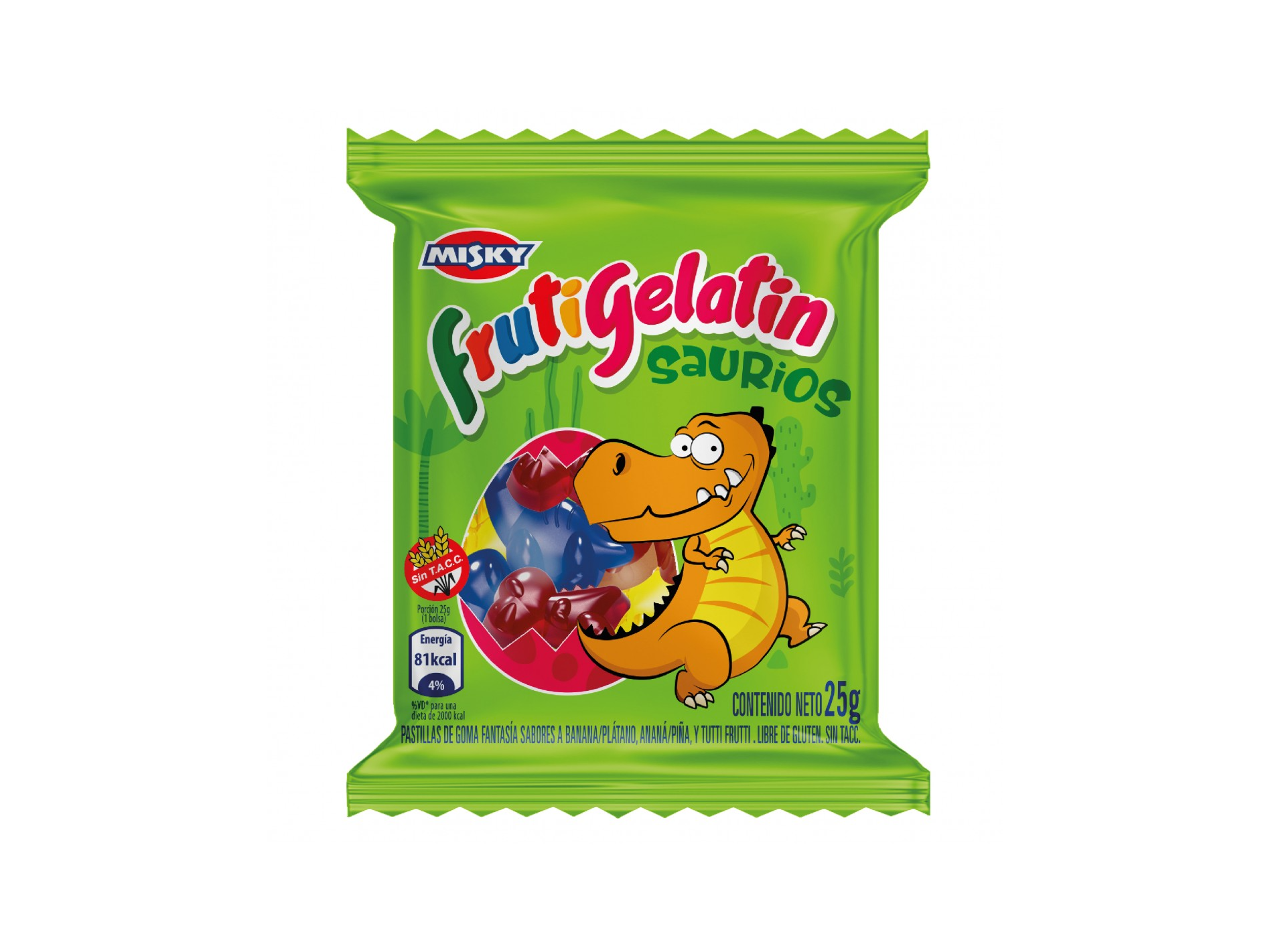 Gomitas Misky FRUTIGELATINA 25gr  X 12Unid (Copia)