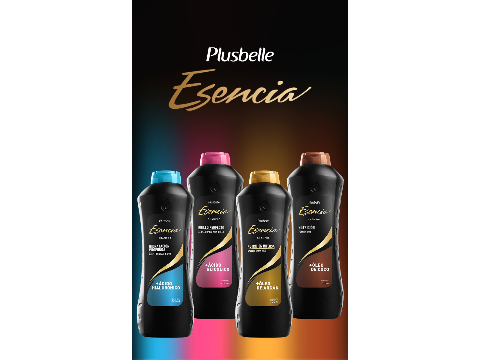 Shampoo Plusbelle Esencial 1000ml