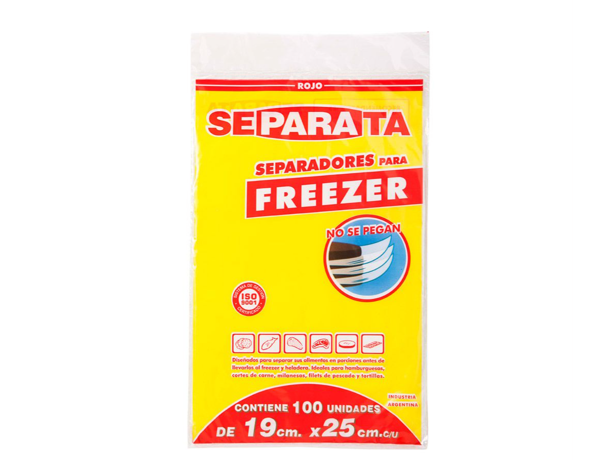 Separadores para frezeer SEPARATA 100unid