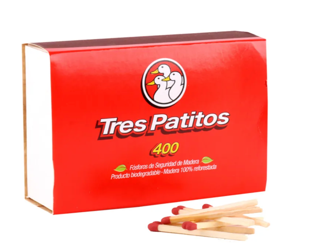 Fosforos Patitos trad. 400unid