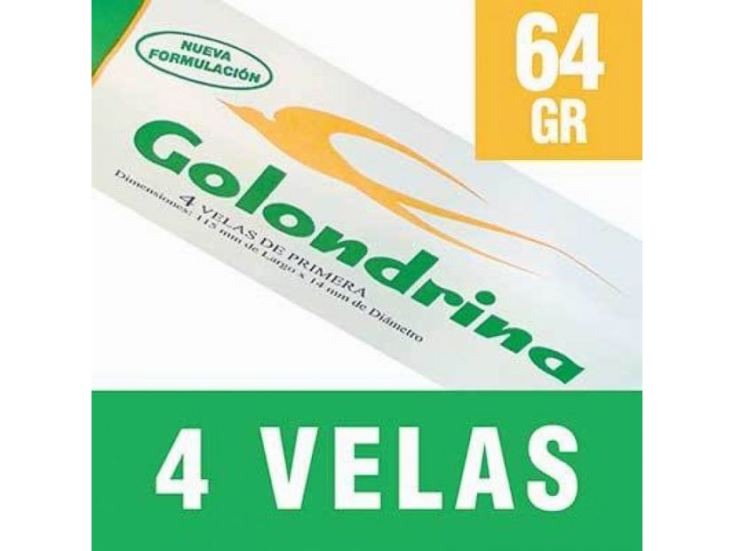 Velas Golondrina x4unid 64gr