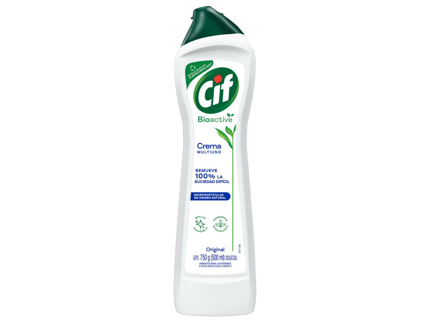 Limpiador En Crema Cif Bioactive Original 750 GR.
