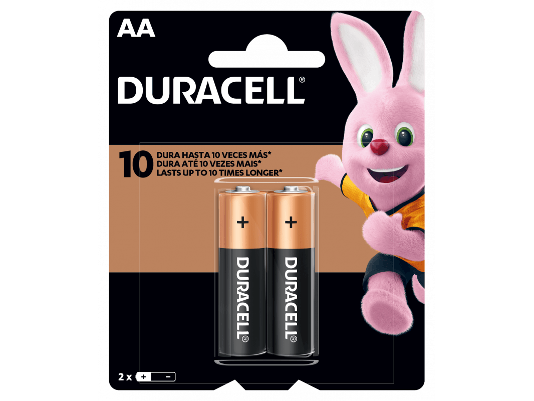 Pilas Duracell AA x2unid