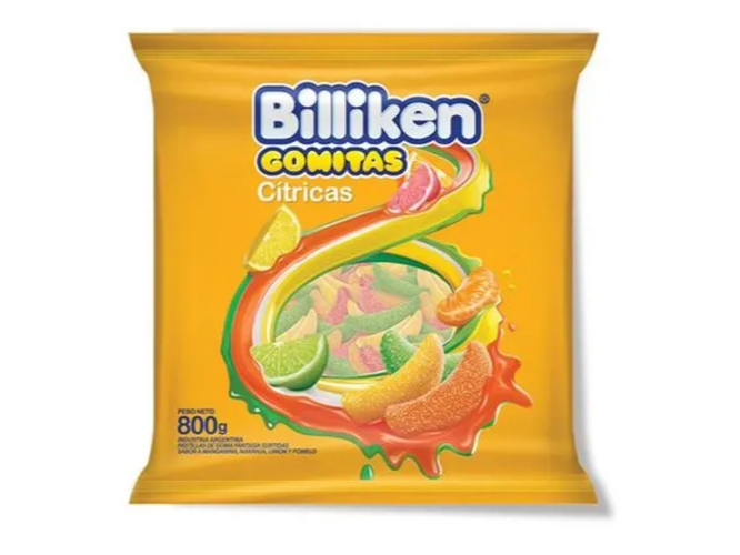 Gomitas Billiken Citricos 800gr