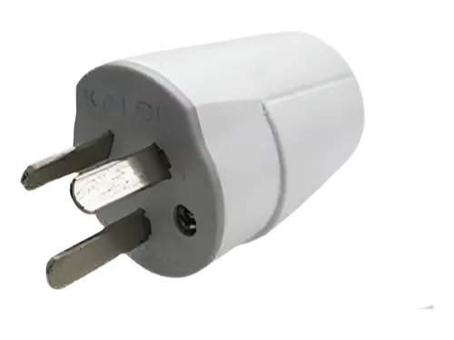 FICHA MACHO HORIZONTAL 10 AMP. KALOP (BLANCO)